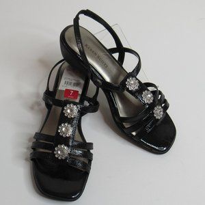 Karen Scott Davie Wedge T-strap Slingback Sandals